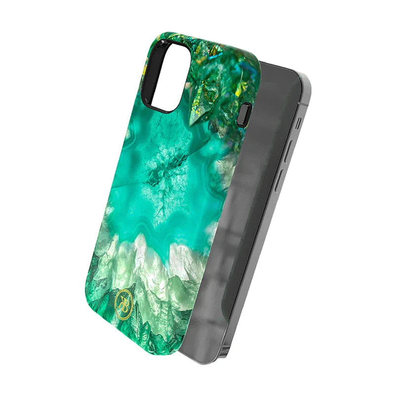 iPhone 12 & 12 Pro Kingxbar Jade Splash Case - Green - Tashqila iPhone 12 & 12 Pro Kingxbar Jade Splash Case - Green - Tashqila